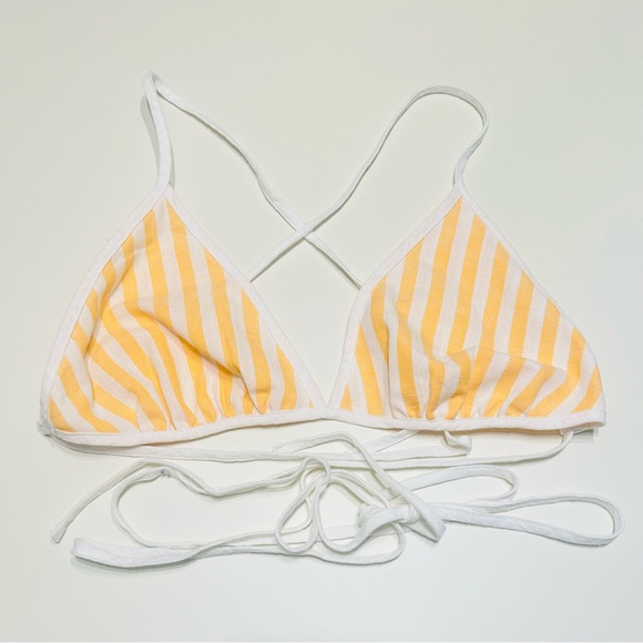 Free People The Striped Triangle Top Bikini Linen Free-est XS S M L - Picture 2 of 4